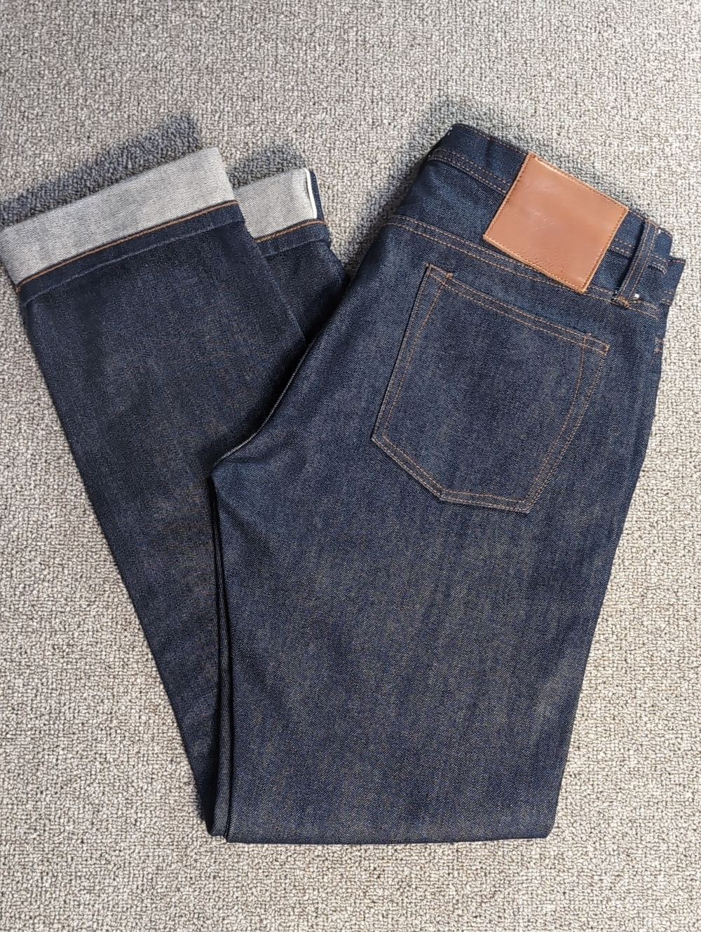Unbranded UB201 Tapered Fit 14.5oz Raw Selvedge Denim Jeans Mens Size 32 NWOT